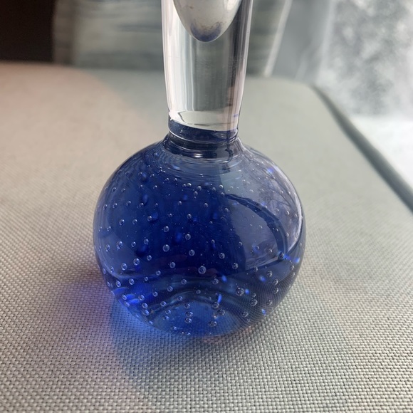 Murano mid century bubble vase blue - Picture 3 of 4